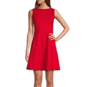 SPANX The Perfect Fit & Flare Dress - Red Size M NWT